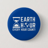 Earth Hour Ronde Button 5,7 Cm (Voorkant)