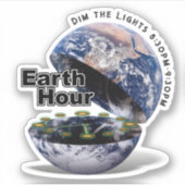 Earth Hour Sticker (Voorkant)