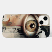 Earth Human Eye Art iPhone 14 Coque (Verso (horizontal))