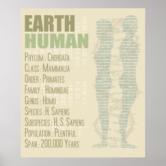 Earth Human Print (Voorkant)