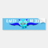 EARTH IS COOL Bumpersticker (Voorkant)