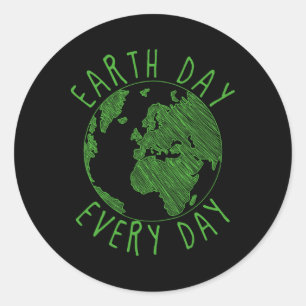 Earth Jubileum Environmental Awareness Earth Da Ronde Sticker