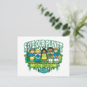 Earth Kinder New Jersey Briefkaart (Staand voorkant)