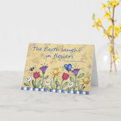 Earth Laughn - Carte de voeux (Fleur jaune)