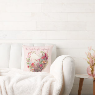 Earth Laughs in Flowers-Elegant Wildflower Heart Kussen