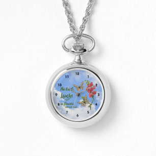 Earth Laughs in Flowers Sweet Pea Inspirerend   Horloge