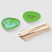 Earth Love aangepaste tekstventilatoren Handwaaier (Niet-gemonteerd)