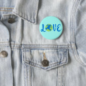 Earth Love Climate Change Environmental Ronde Button 5,7 Cm (In situ)