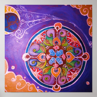 Earth Mandala Print
