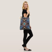 Earth Mandala Tote Draagtas (Op model)