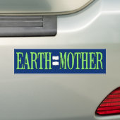 Earth=moeder Bumpersticker (Op auto)
