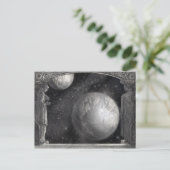 "Earth, Moon, and Milky Way" briefkaarten (Staand voorkant)