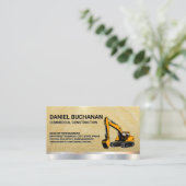 Earth Mover | Houtmetaal Visitekaartje (Staand voorkant)