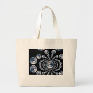 EARTH Multi Visual Echo Grote Tote Bag