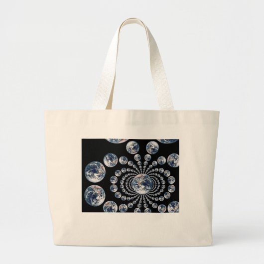 EARTH Multi Visual Echo Grote Tote Bag (Voorkant)