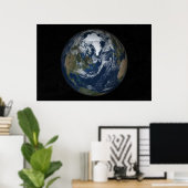 Earth North Polar Uitzicht 78x52 (60x40) Poster (Thuiskantoor)