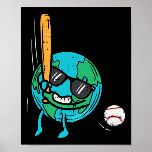 Earth Playing Sell Earth Day Sportspeler Mannen Bo Poster