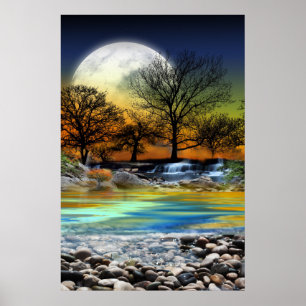 Earth Power Background Kaart Design Poster