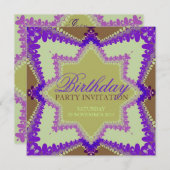 Earth Princess Party Invitations d'anniversaire (Devant / Derrière)