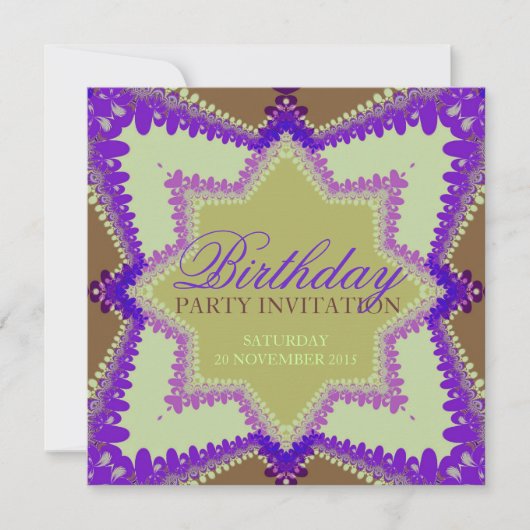 Earth Princess Party Invitations d'anniversaire (Devant)