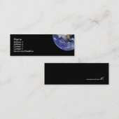 Earth Profile Card Mini Visitekaartje (Voorkant / Achterkant)
