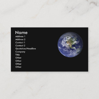Earth Profile Card - Visitekaartje. Visitekaartje