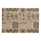 Earth Rhythms - Etnische Afrikaanse patronen in br Kussensloop (Achterkant)