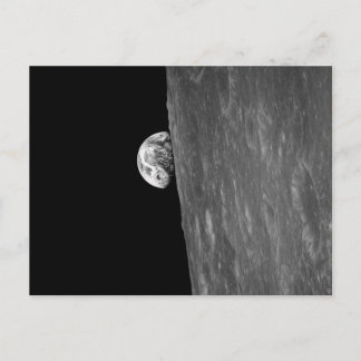 "Earth-Rise", eerste foto van de ruimte Briefkaart