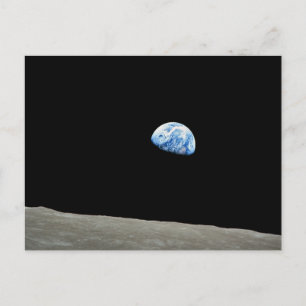 Earth Rises From Moon Briefkaart