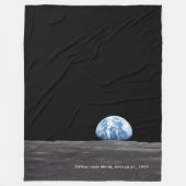 Earth Rising Over Moon, Apollo 11, 1969 Fleece Deken (Voorkant)