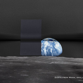 Earth Rising Over Moon, Apollo 11, 1969 ontkoppeli Tissuepapier
