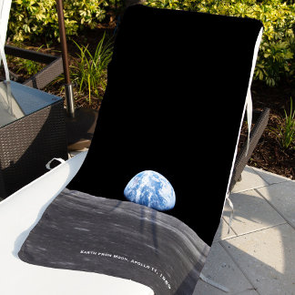 Earth Rising Over Moon, Apollo 11, 1969 Strandlaken