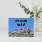 Earth Science Rocks. Briefkaart (Staand voorkant)
