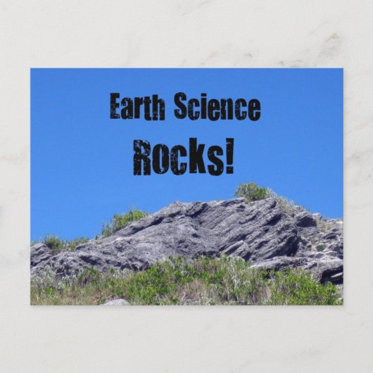 Earth Science Rocks. Briefkaart (Voorkant)