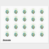 Earth Scientist Ronde Sticker (Vel)