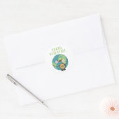 Earth Scientist Ronde Sticker (Envelop)