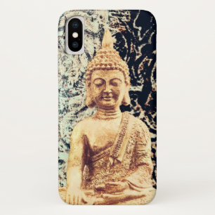 Earth Sitting Buddha Elegant Zen Verlichting iPhone X Hoesje