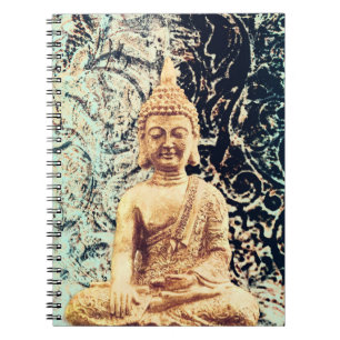Earth Sitting Buddha Elegant Zen Verlichting Notitieboek
