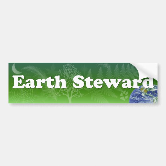Earth Steward Bumpersticker (Voorkant)