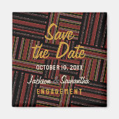 Earth Stripes Save the Date Magnet (Devant)