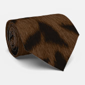 Earth Tiger Skin Print Stropdas (Opgerold)