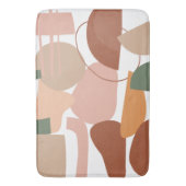 Earth Tone Abstract Pattern Badmat (Voorkant Verticaal)