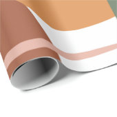 Earth Tone Abstract Pattern Cadeaupapier (Rol Hoek)