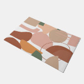 Earth Tone Abstract Pattern Deurmat (Schuin)