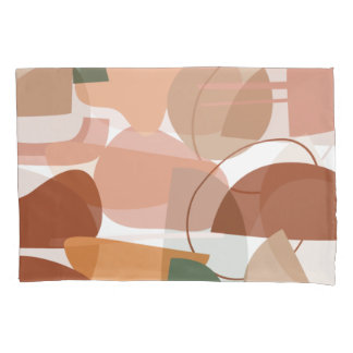 Earth Tone Abstract Pattern Kussensloop