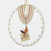 Earth Tone Boho Rainbow Arch Gift Tree Ornament (Links)
