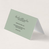 Earth tone Boho Retro Script Abstracte Wavy lijnen Visitekaartjes (Achterkant)