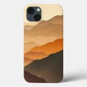 Earth Tone Gradient Desert iPhone Case (Achterkant)