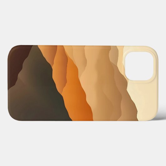 Earth Tone Gradient Desert iPhone Case (Achterkant (horizontaal))