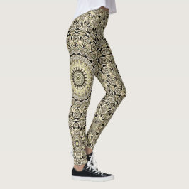 Earth Tone Mandala ingewikkelde geometrische patro Leggings